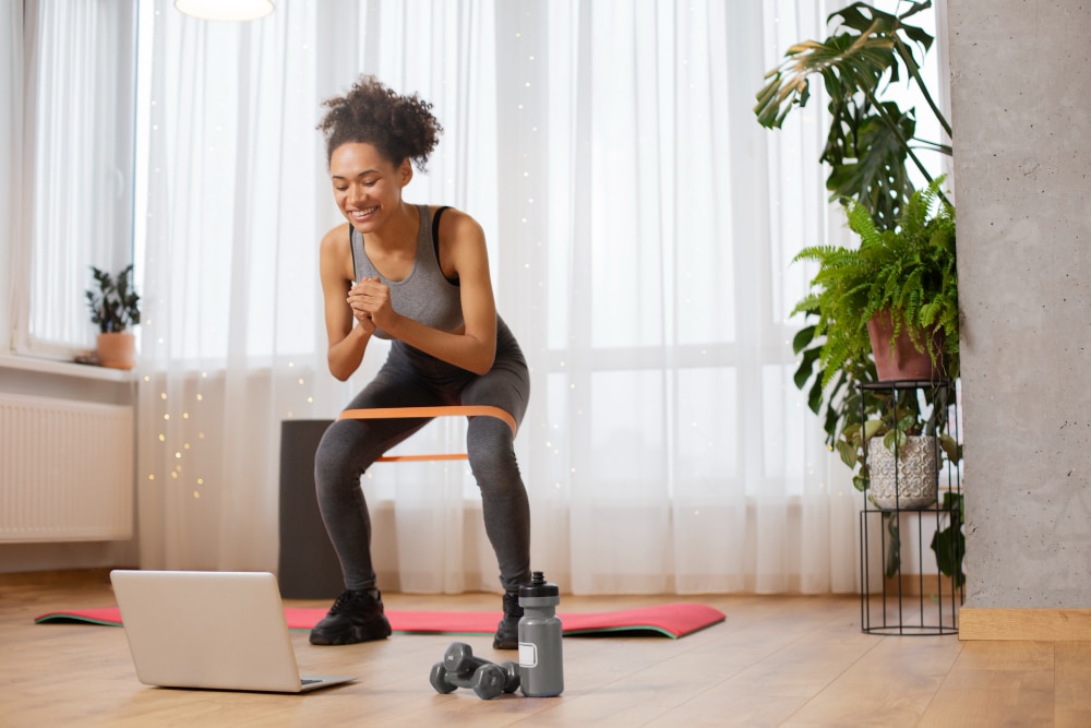 Qual é a forma correta de fazer exercícios físicos em casa?